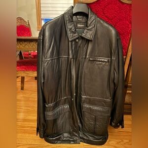 Danier Black Leather Jacket/Coat